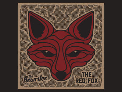 The Red Fox Album Art album fox pattern red rewrites smoke