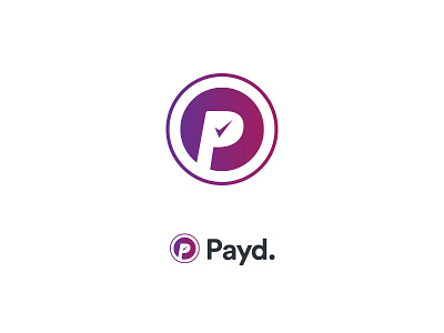 Payd. Logo brand branding circle gradient identity logo pay payment