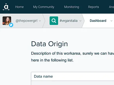 Main navigation detail component ui