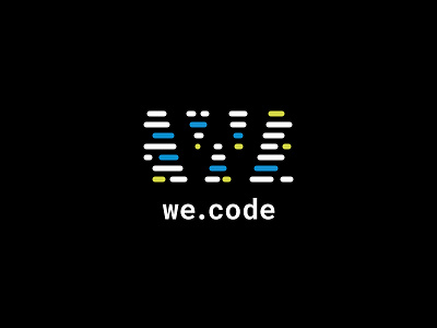 we.code logo black code logo