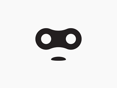 Bike Bandit bandit bicycle bike chain icon link mark mask masked