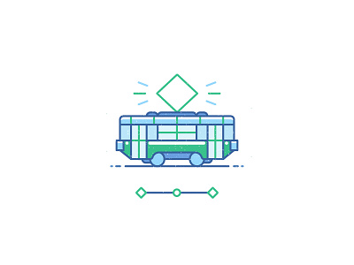 Tram! city flat icon outline toptal town tram waldek