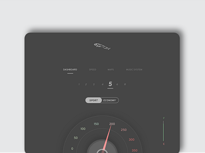 Car Dashboard 34 car dailyui dashboard jaguar ui