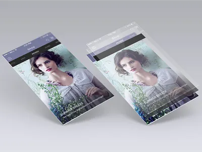 Tilly's shopping carousel photoshop sketch ui ux