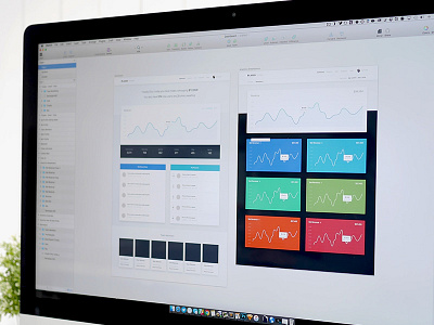 Plasso Command dashboard graph grid minimal portfolio shadow ui ux web