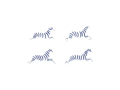 Zebra Family abstract animal charcoal drawing illustration lines zebra