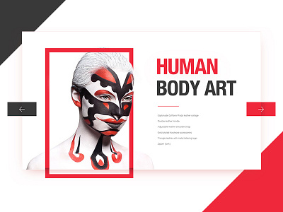 Day 16 - body art 100 black dailyui flat red