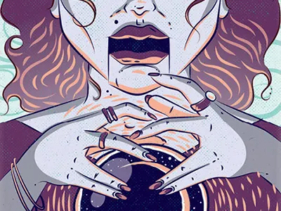 Zac Brown Band Poster: Zoltaraaaa fortune teller gig poster illustration music poster zac brown band