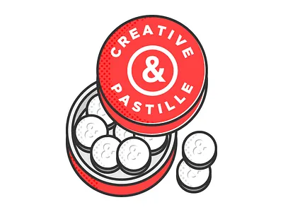 Creative Pastille box creative design fun graphic illustration pastille pill