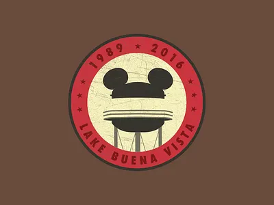 Earffel badge disney hollywood studios mgm studios retro theme park walt disney world
