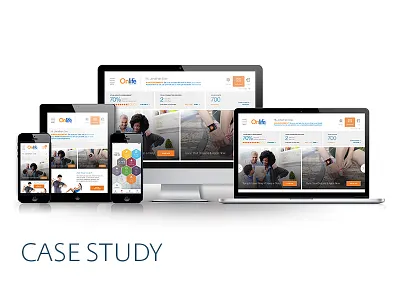 Onlife Health Case Study case study icon design responsive ui ux