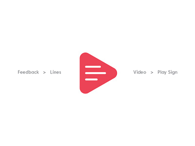 Vidfeed ali effendy feed feedback forward lines logodesign play symbol video