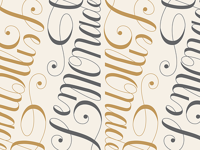 Lemonade - Pattern beyonce fancy lemonade lettering pattern script type typography