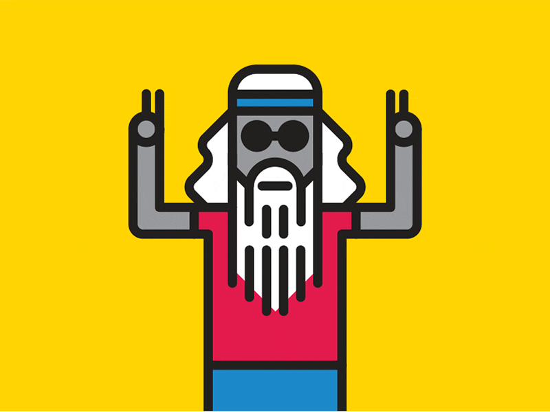 Festival People design flat icon illustration