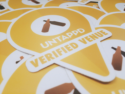 Untappd Stickers beer checkin craft beer