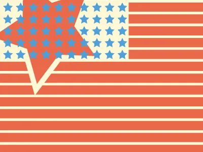 #Merica? america communist flag illustration stars stripes