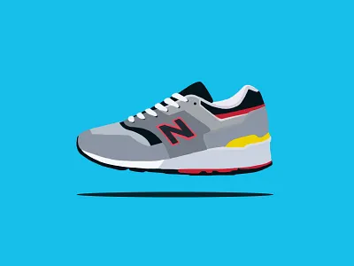 New Balance 997 - shoe illustration balance illustration kicks new process runners running shoe sneaker