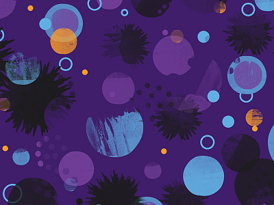 Immunotherapy biology cancer cells dots illustration immune system immunotherapy pattern science texture tumor watercolor