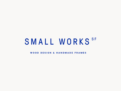 Small Works logo logo logotype wordmark