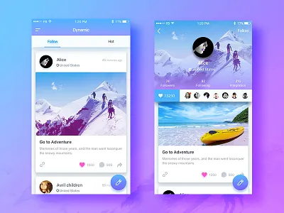 Plaza Ui app ui contact ios photo picture ps share sketch social