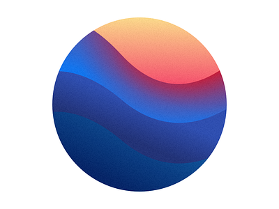 Make Waves this Weekend blue circle gradient ocean sun sunset waves