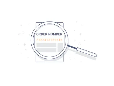 Order Lookup - Illustration bots illustration lookup module order parse vector