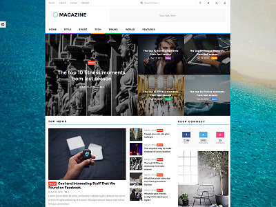 Boxed Layout for Magazine WordPress Theme blog boxed magazine news theme wide wordpress