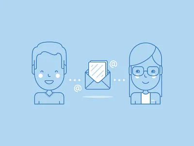 Send e-mail @ boy couple girl message online people person profile talk e mail