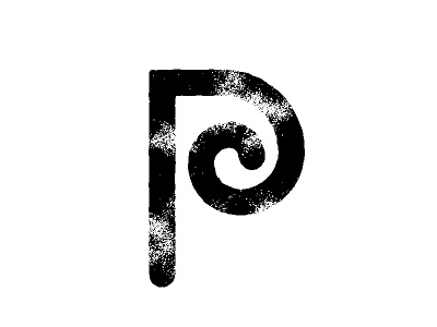 P Letter alphabet letter lettering minimal