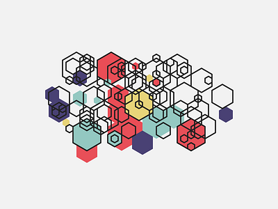 Geometric Shapes / 150902 creative coding generative art geometry hexels hype framework pattern processing