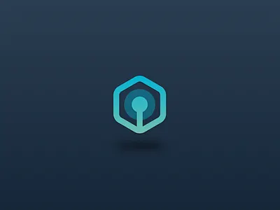 Logo proposal for android app android app circle flower glow gradient hexagon icon location logo mobile pin