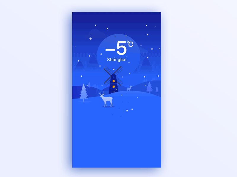 A little animation animation snow!weather