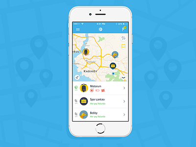 Tam Burada App - Home Page iot location map turkcell