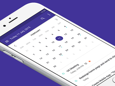 Task Manager Calendar App app calender manager organiser task manager to do ui ux