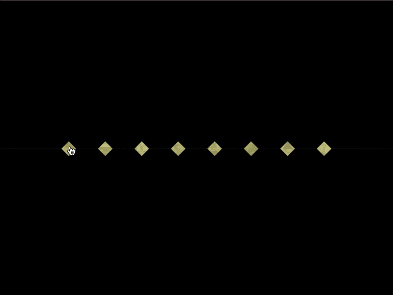 Timeline interaction video webdesign