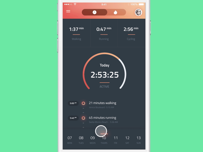 Phoenix UI: Calendar Concept concept gus login motion motion graphics phoenix prototype