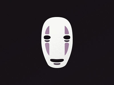 No Face anime art away face fan miyazaki movie no pepper salt spirited texture