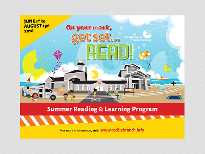 Library Poster graphic design poster