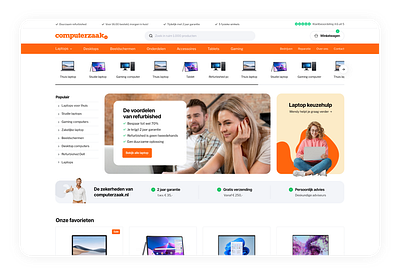 ✨UX Case Study: Optimizing design and conversion ✨ blocks brand clean conversion dutch e commerce ecommerce laptops optimalisation pdp plp refurbished ux webshop