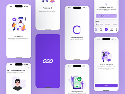 Chains - Crypto Investment App (Onboarding) app branding design figma illustration landing page ui uiux user interface web design