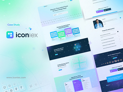 Iconiex - Website UI UX | Case Study case study icon iconiex product saas ui ux website