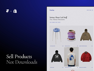 PivotDept. check out ecommerce framer product shop size guide store template website