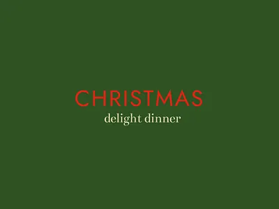 Christmas Dinner Event Logo christmas design event graphic graphicdesign logo