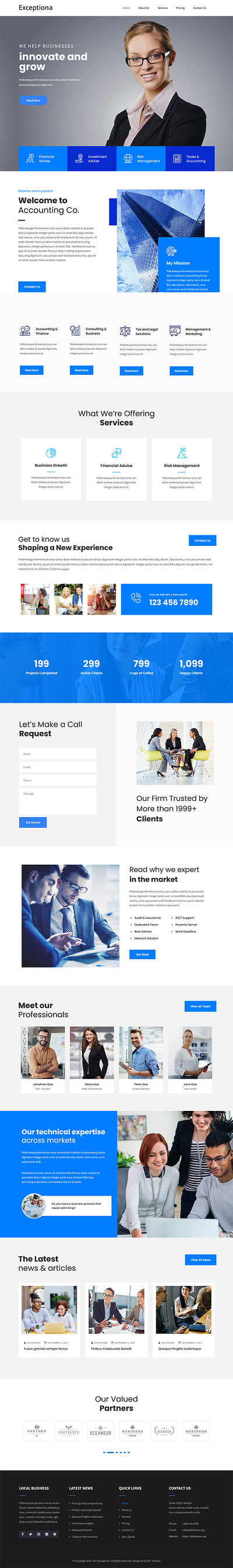 Exceptiona Lite - Free Accounting Firm WordPress Theme accounting accounting services branding design finance finance app financeiro finances financial financial services illustration loan loans theme design website website builder wordpress design wordpress development wordpress template wordpress theme