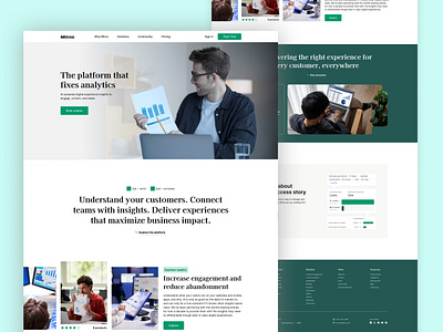 Analytics Platform Website Design designsystem interfacedesign