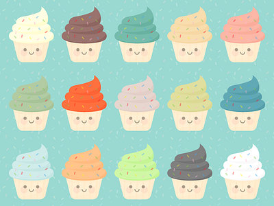 Cupcakes cupcake cupcakes cute kawaii sprinkles