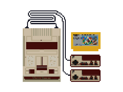 Nintendo Famicom art classic design famicom pixel pixelart vintage