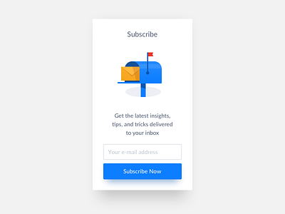 Subscribe (mailbox) clean email envelope flat icon illustration mail message minimal shadow subscribe ui