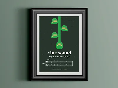 Super Mario Bros - Vine Sound 8bit nes nintendo retro super mario bros