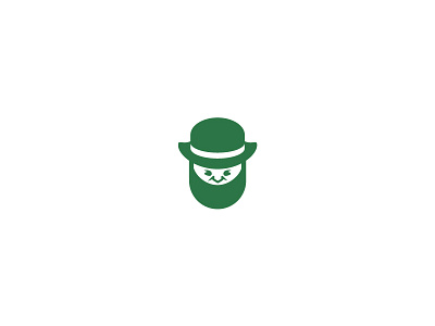 Leprechaun green hat icon leprechaun logo mark